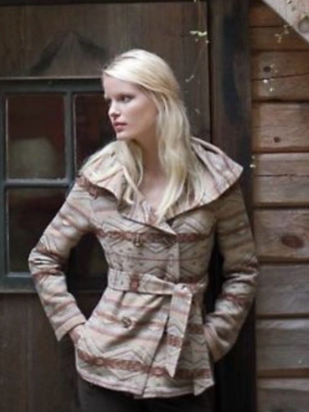 Anthropologie Daughters Of The Liberation “Poetry of Trees” Belted Jacket